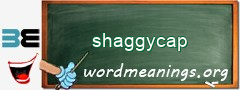 WordMeaning blackboard for shaggycap